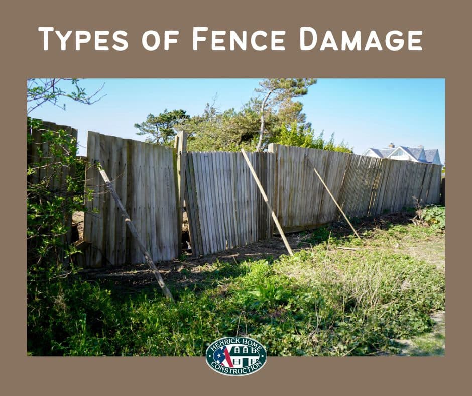 Types of Fence Damage