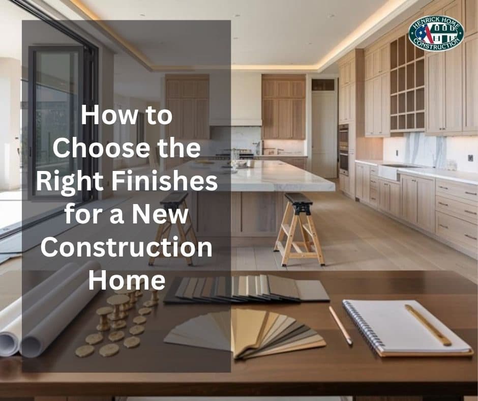 How to Choose the Right Finishes for a New Construction Home