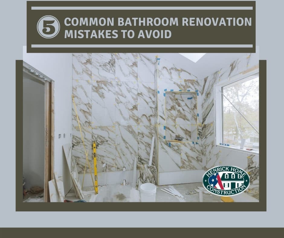 5 common bathroom renovation mistakes to avoid