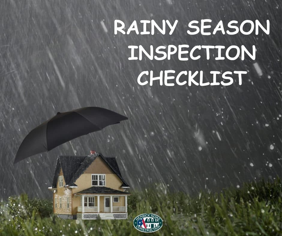 RAINY SEASON INSPECTION CHECKLIST