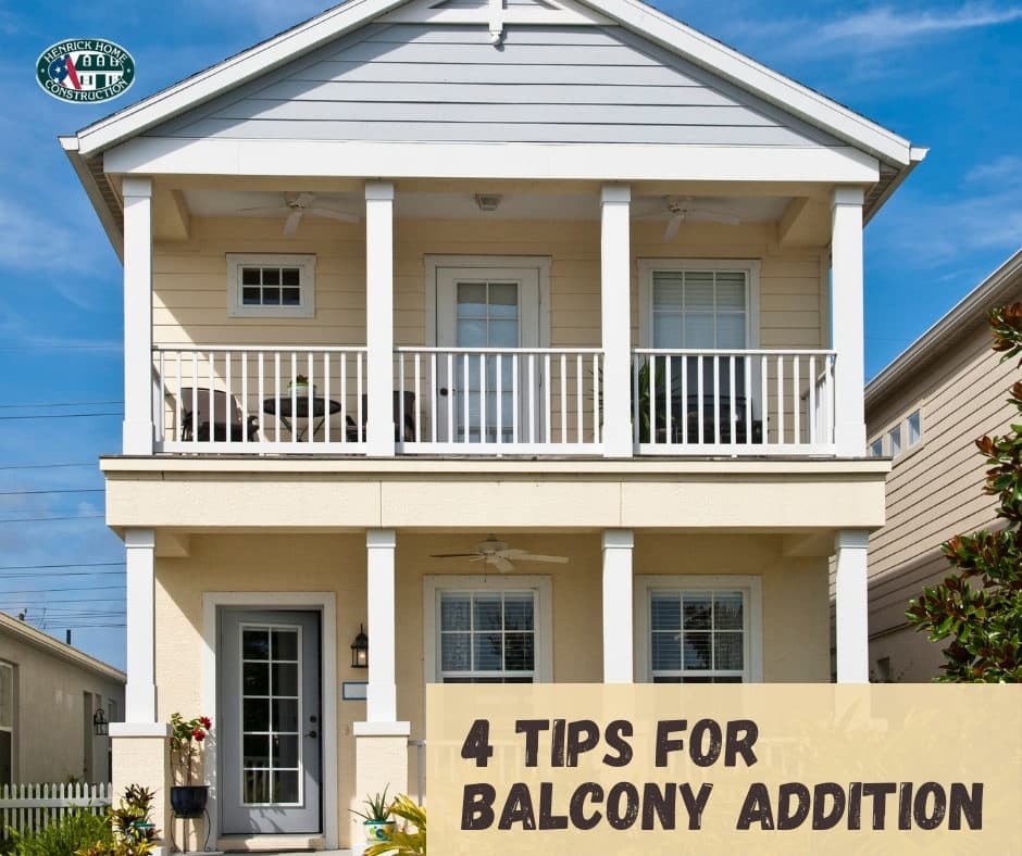 4 Tips For Balcony Addition