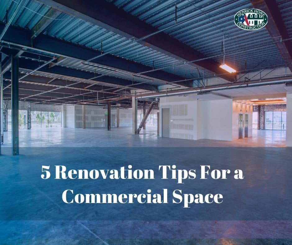 5 RENOVATION TIPS FOR A COMMERCIAL SPACE