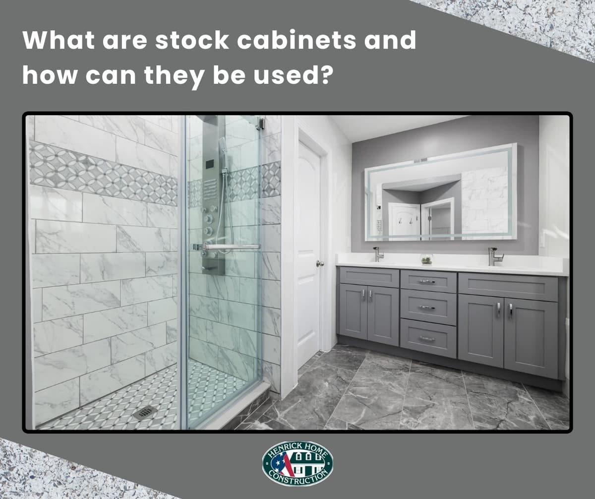 WHAT ARE STOCK CABINETS AND HOW CAN THEY BE USED?
